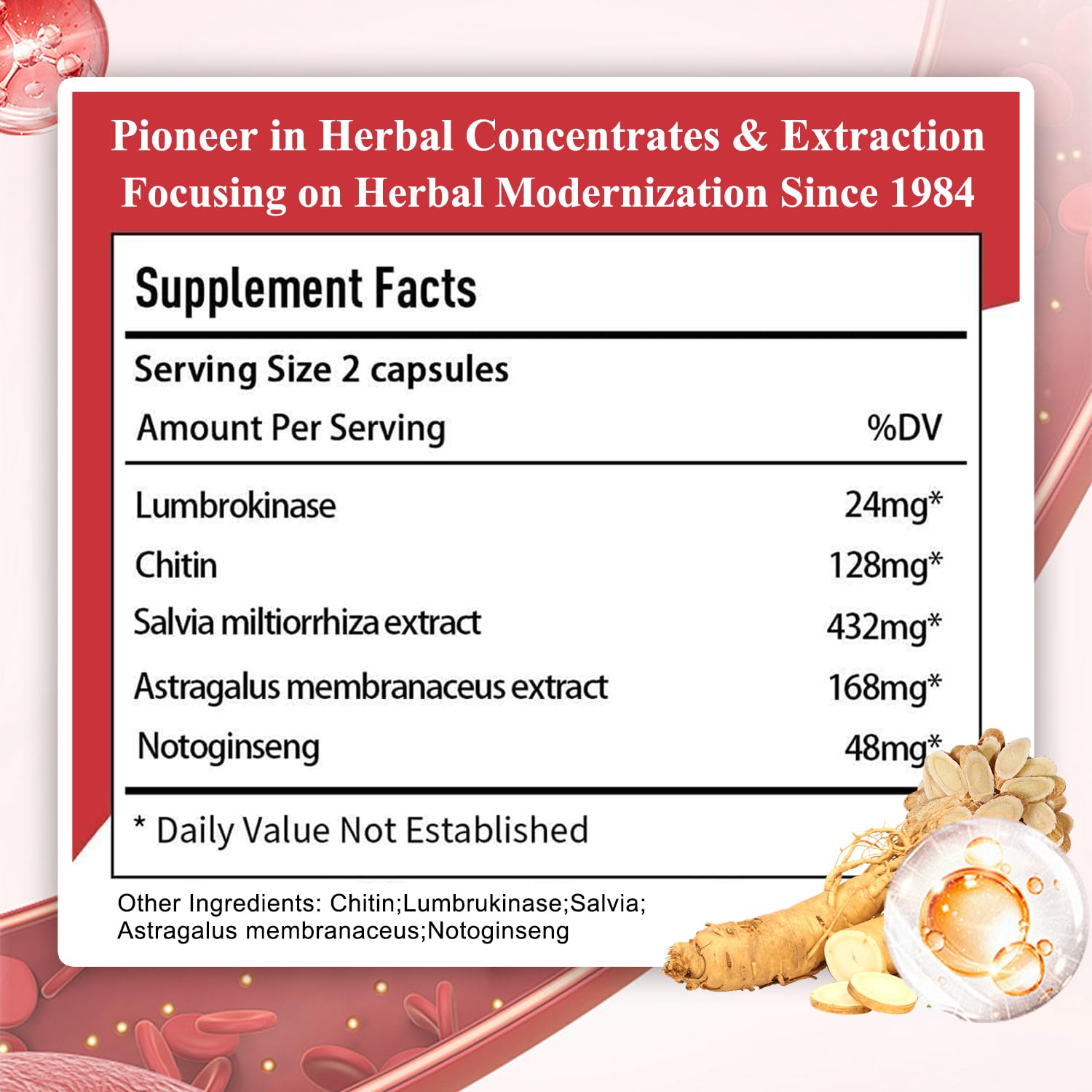 Sino-Sci Vessel Clean, Blood Pressure Support Supplement, for Healthy Vascular & Metabolism, 72 Caps (1 Bottle)