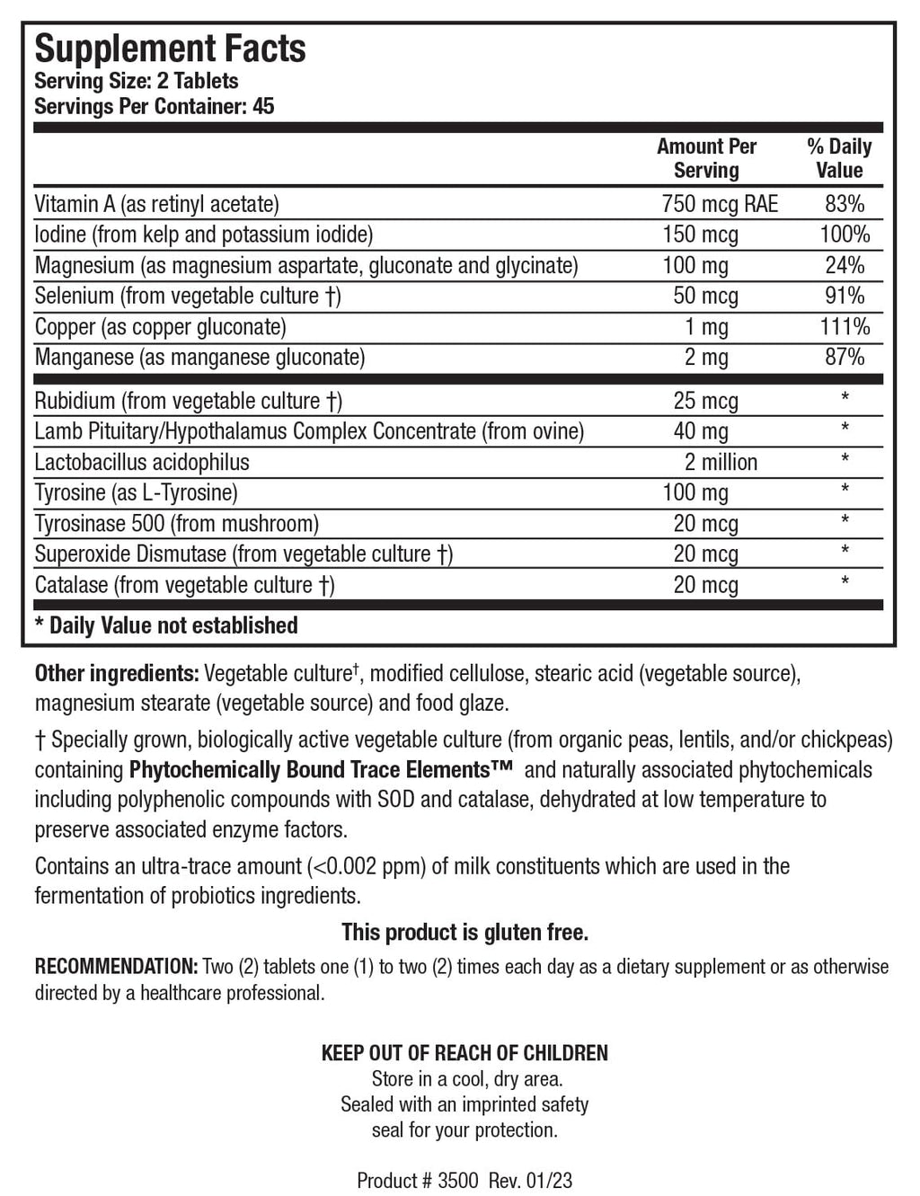 BIOTICS RESEARCH Thyrostim™ –Endocrine Support, Balance Thyroid Hormones, T3, T4, Aid Thyroid Gland, Boost Metabolism, Aid in Digestion, Support Nervous System 90 Tablets