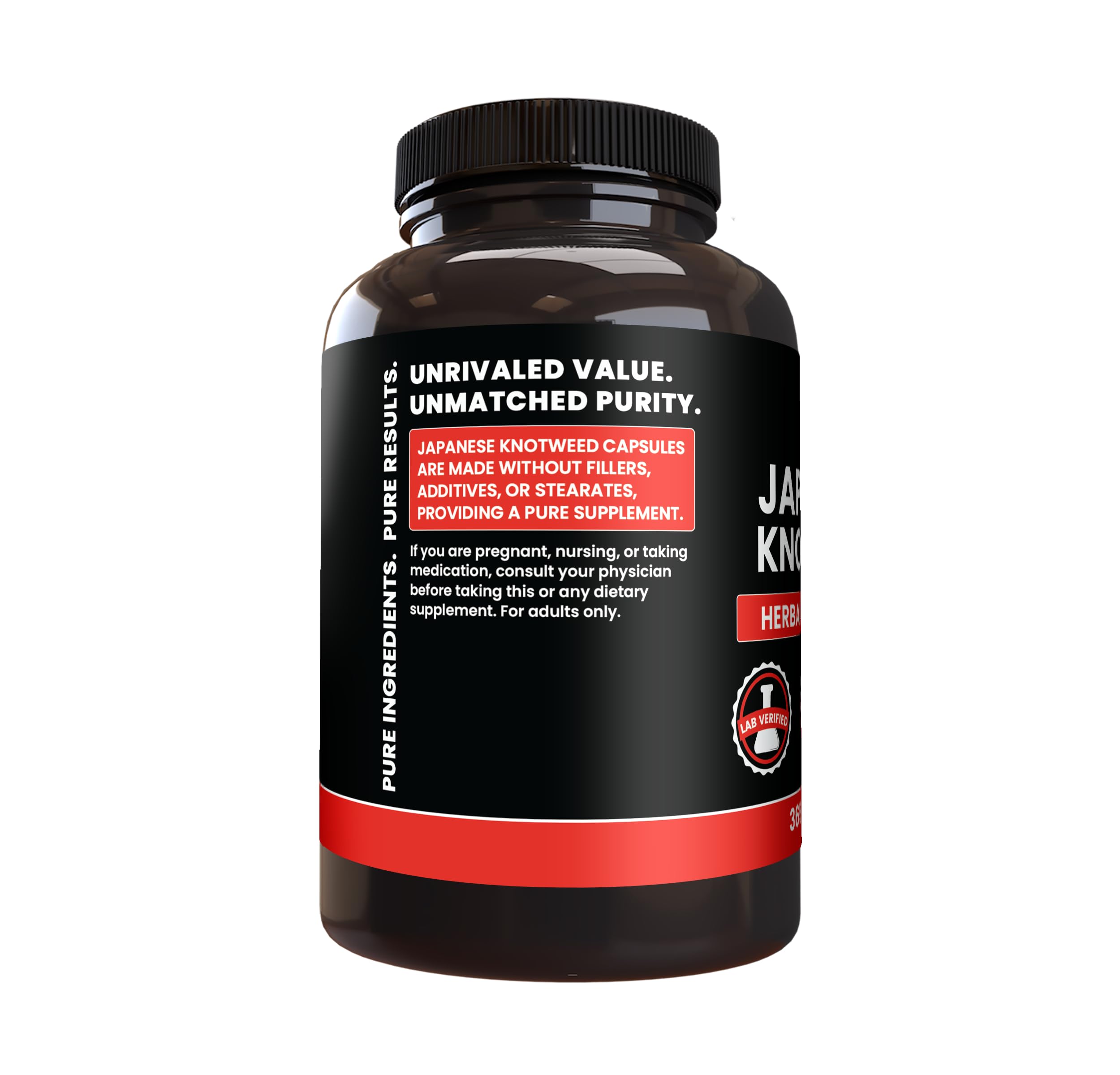 Pure Original Ingredients Japanese Knotweed, (365 Capsules) No Magnesium Or Rice Fillers