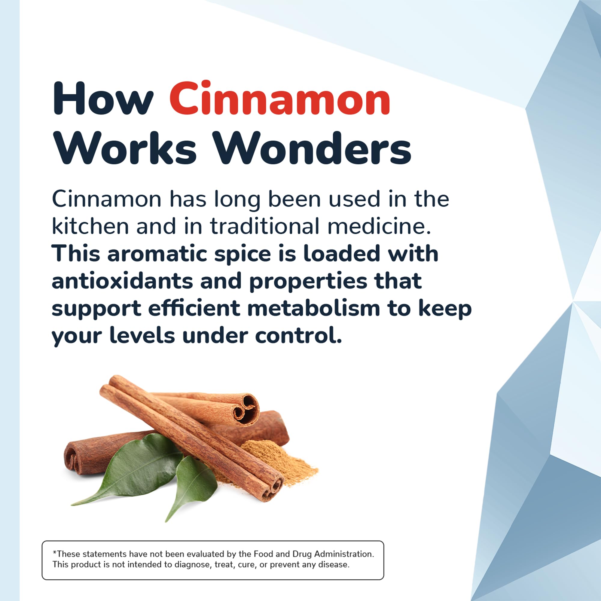 CinnaChroma Capsules - Cinnamon Supplements with 10:1 Extract, Chromium, Vanadium, Selenium, Vitamin D3 & K2 - Natural Sugar Blocker - 30 Capsules, 1 Month Supply