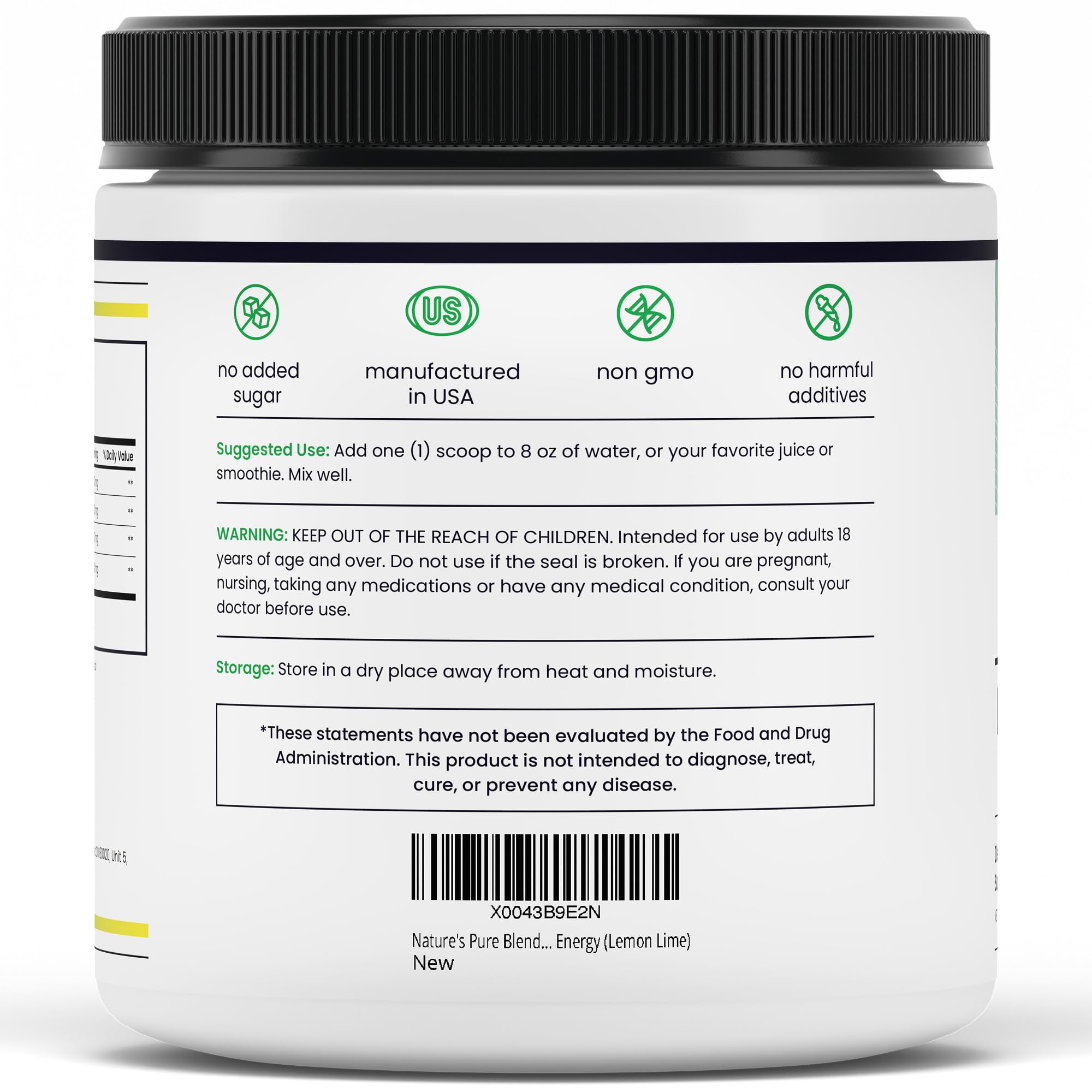 Nature's Pure Blend Liquid Nitric Oxide Supplements for Men – L-Arginine Powder – Nitric Oxide Booster & Circulation Supplement – Blood Flow Support, L Arginine and L Citrulline – 5000 MG