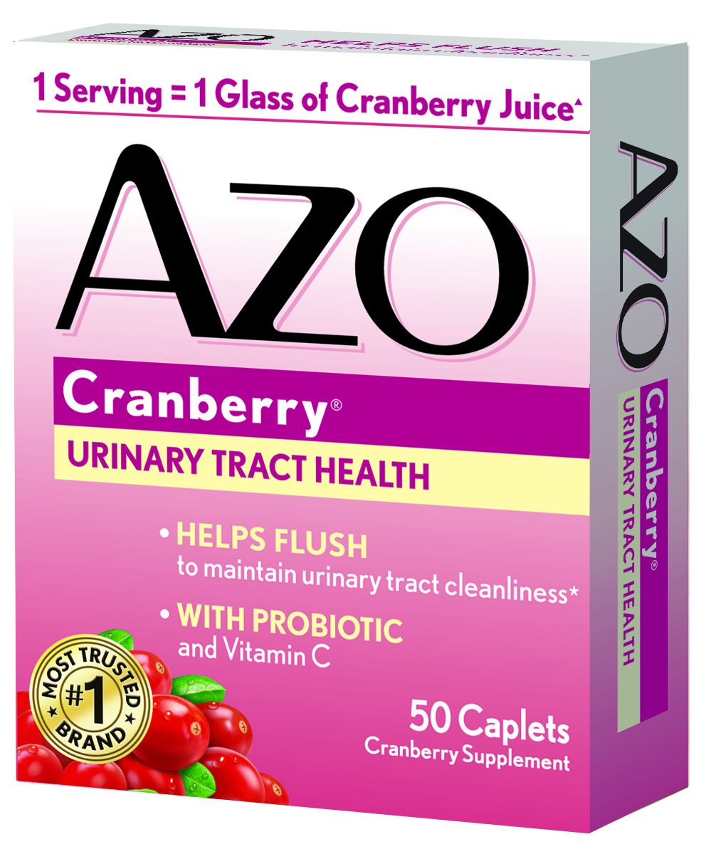 AZO All Natural Concentrated Cranberry Tablets, 50 Count (Pack of 3)