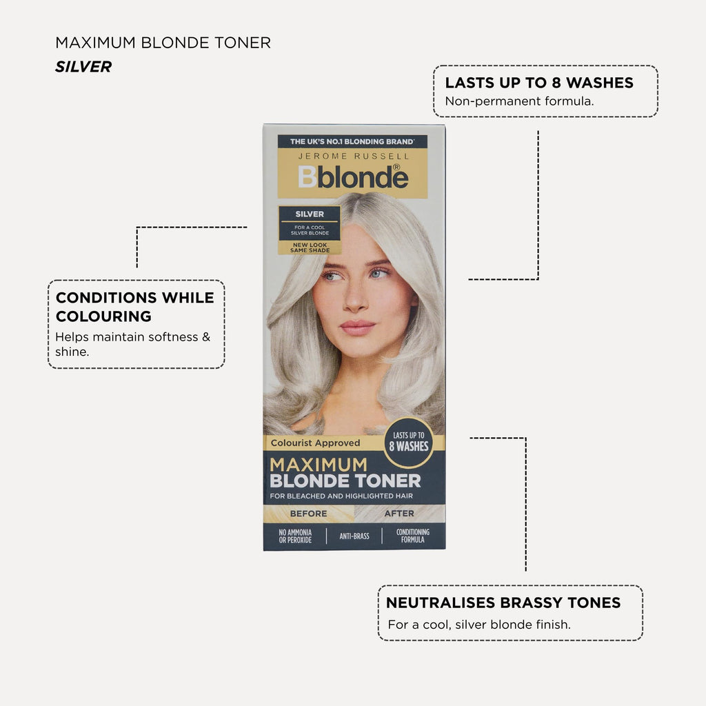 Jerome Russell Bblonde Maximum Blonde SILVER Toner | 75ml