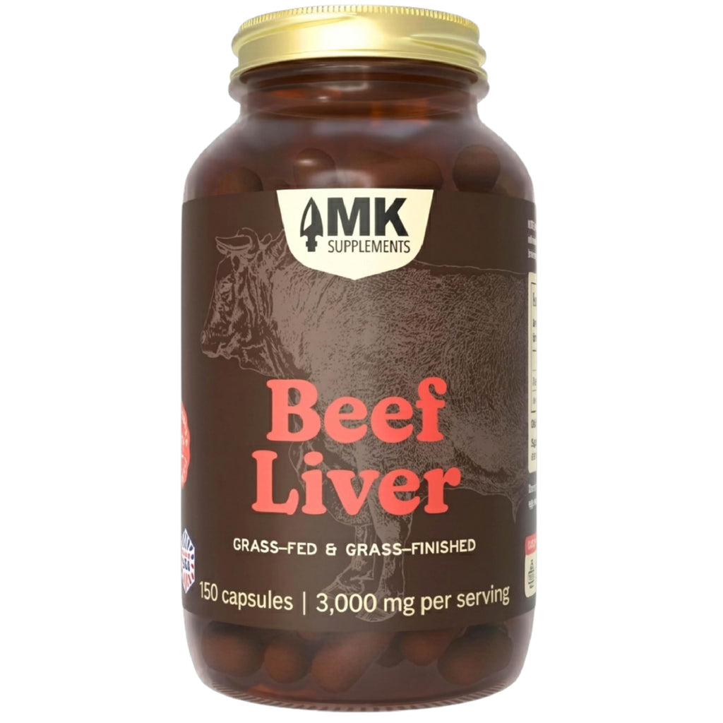 MK Supplements Grass Fed Beef Liver Supplement, Supports Energy Production, Detoxification, Digestion, Immunity and Full Body Wellness, Non-GMO, Freeze Dried, 30 Servings (3,000 mg Each)