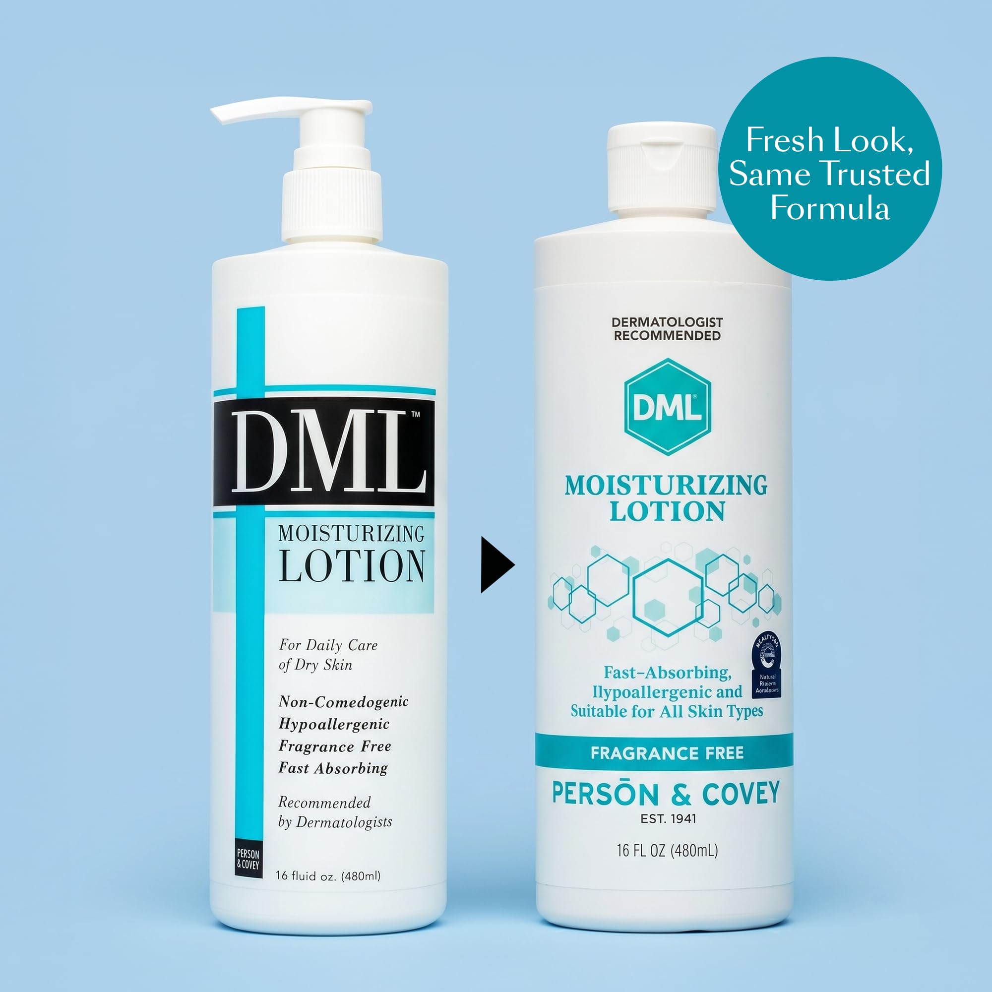 DML Moisturizing Lotion – 16 Oz Pack of 2, Hydrating Body Care