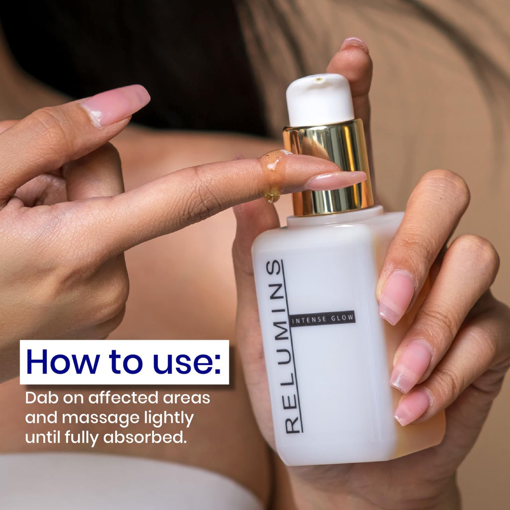 Relumins Intense Glow Premium Serum – Radiance-Boosting Face Serum for Uneven Skin Tone, Nighttime Firming & Smoothing Treatment for a Healthier-Looking Glow, Ultimate Summer Glow Skin – 150ml