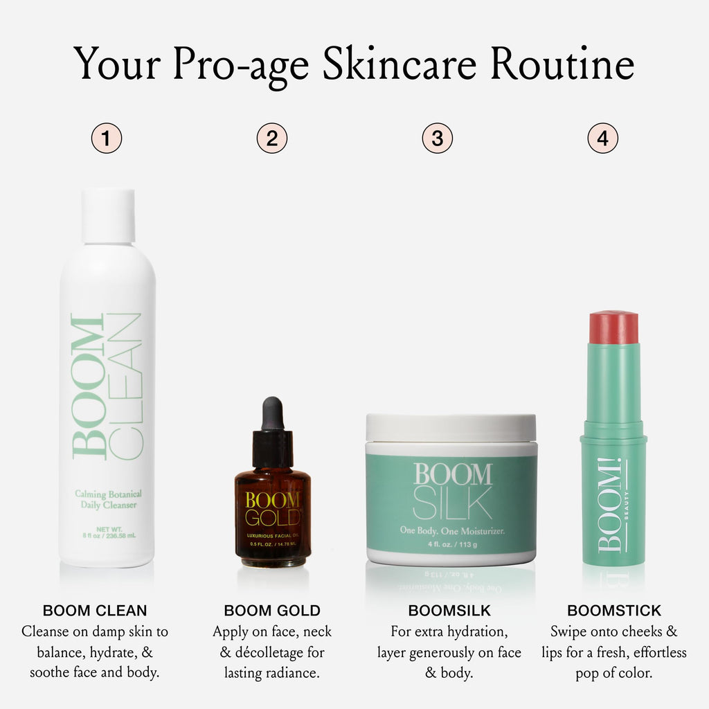Boomsilk ® Face Moisturizer Cream, Rejuvenating Face Lotion & Facial Moisturizer for Mature Skin with Olive Oil, Beeswax & Honey, Hydrating Body Lotion for Women, Boom Beauty by Cindy Joseph, 4 oz