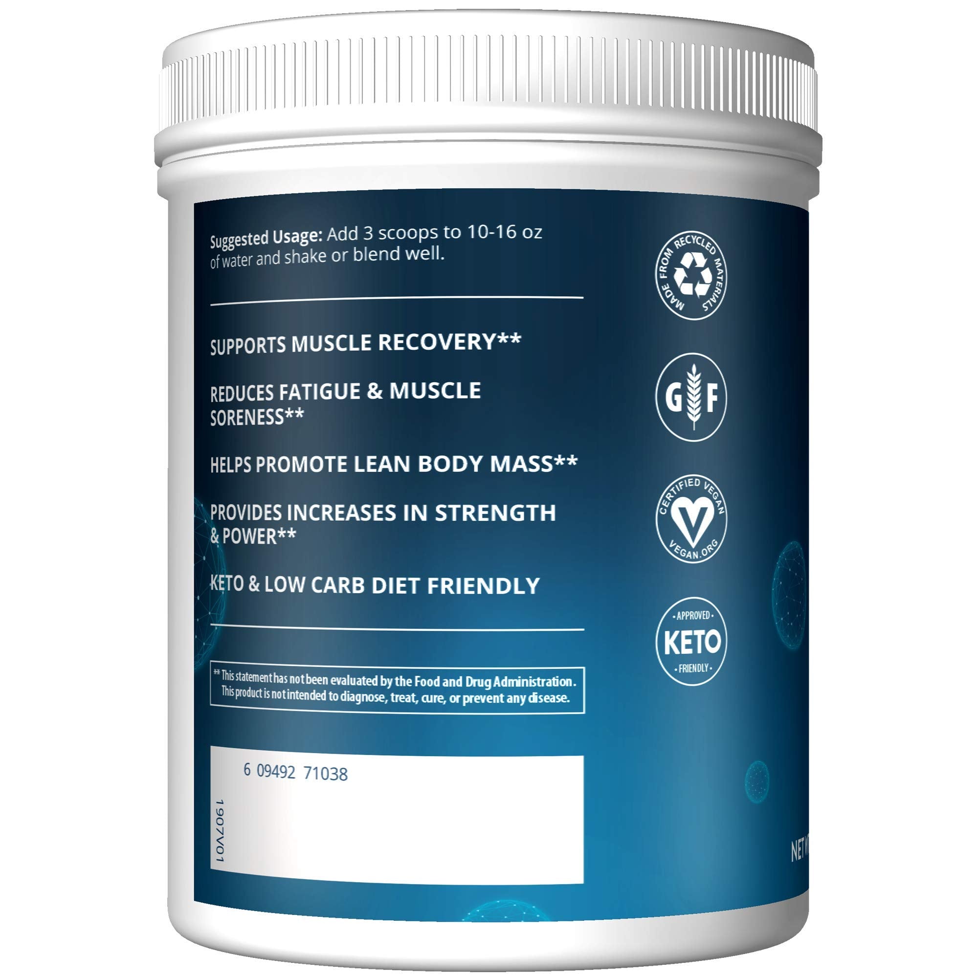MRM Nutrition Reload BCAA+G Post-Workout Recovery, Watermelon - 67 Servings