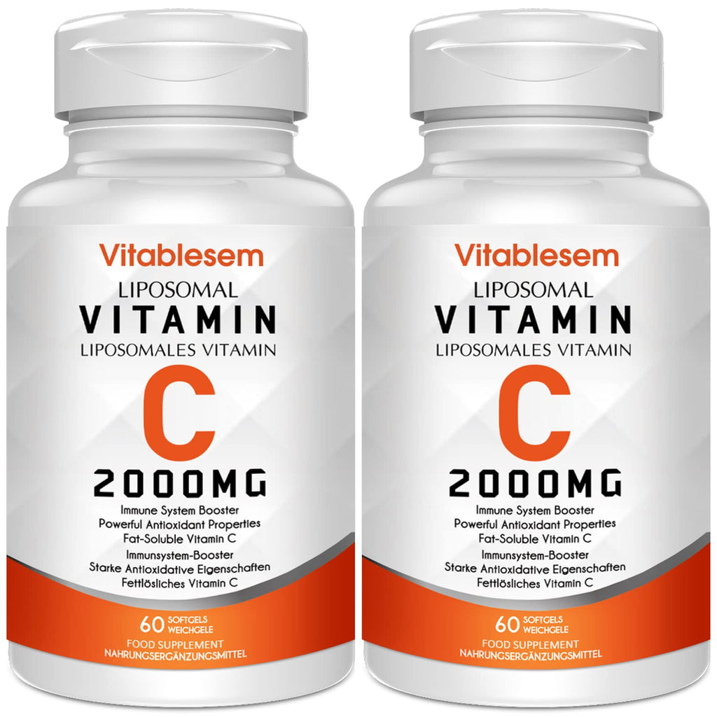 Liposomal Vitamin C Capsules 2000mg, 2 Pack