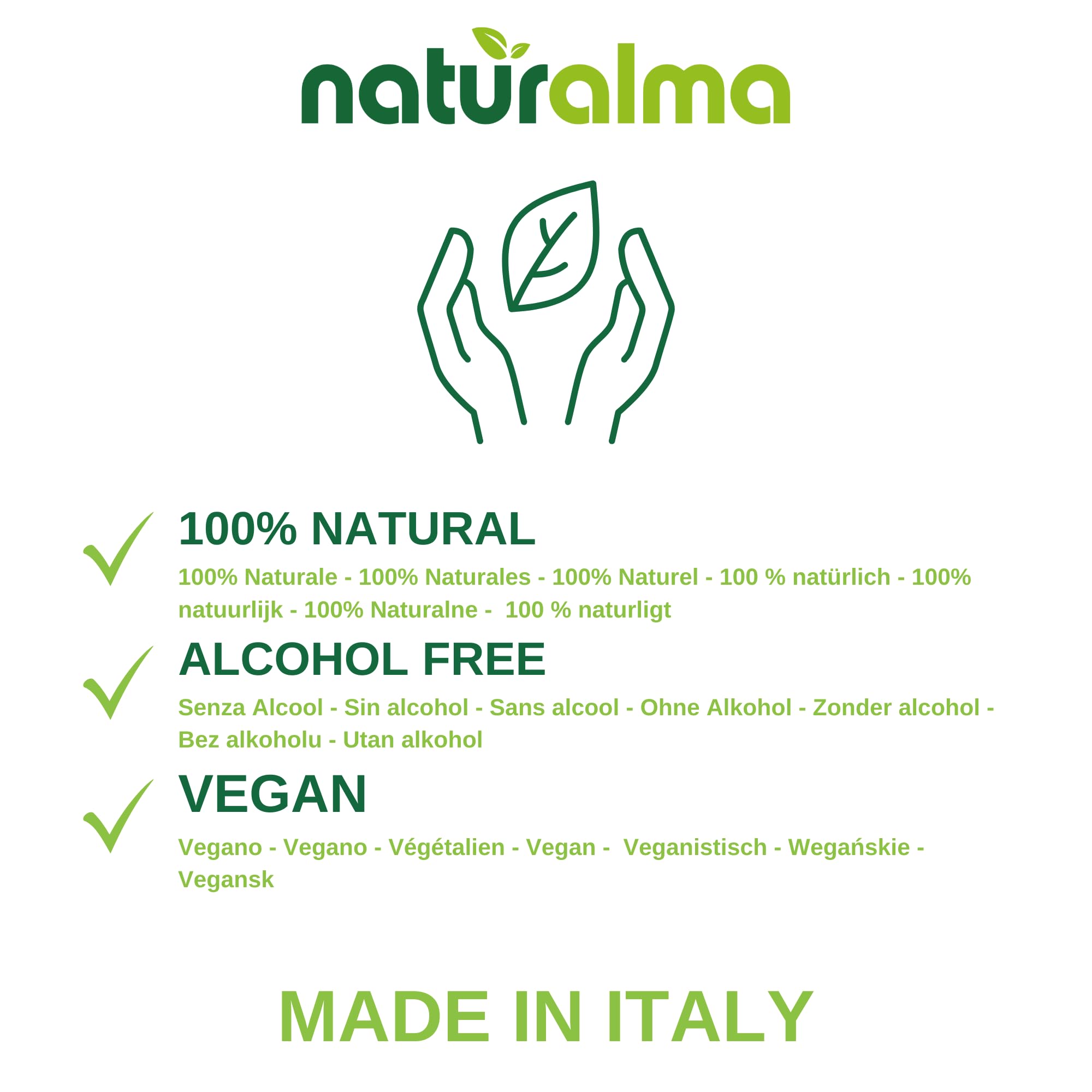 Naturalma Bear's Garlic or Wild Garlic (Allium ursinum) Leaf and Bulb Alcohol-Free Tincture - 120 ml Liquid Extract in Drops - Herbal Supplement - Vegan
