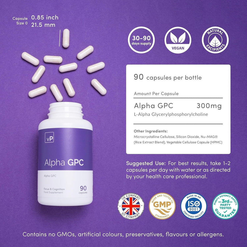 vP Vitality Pro Alpha GPC 300mg x 90 Capsules
