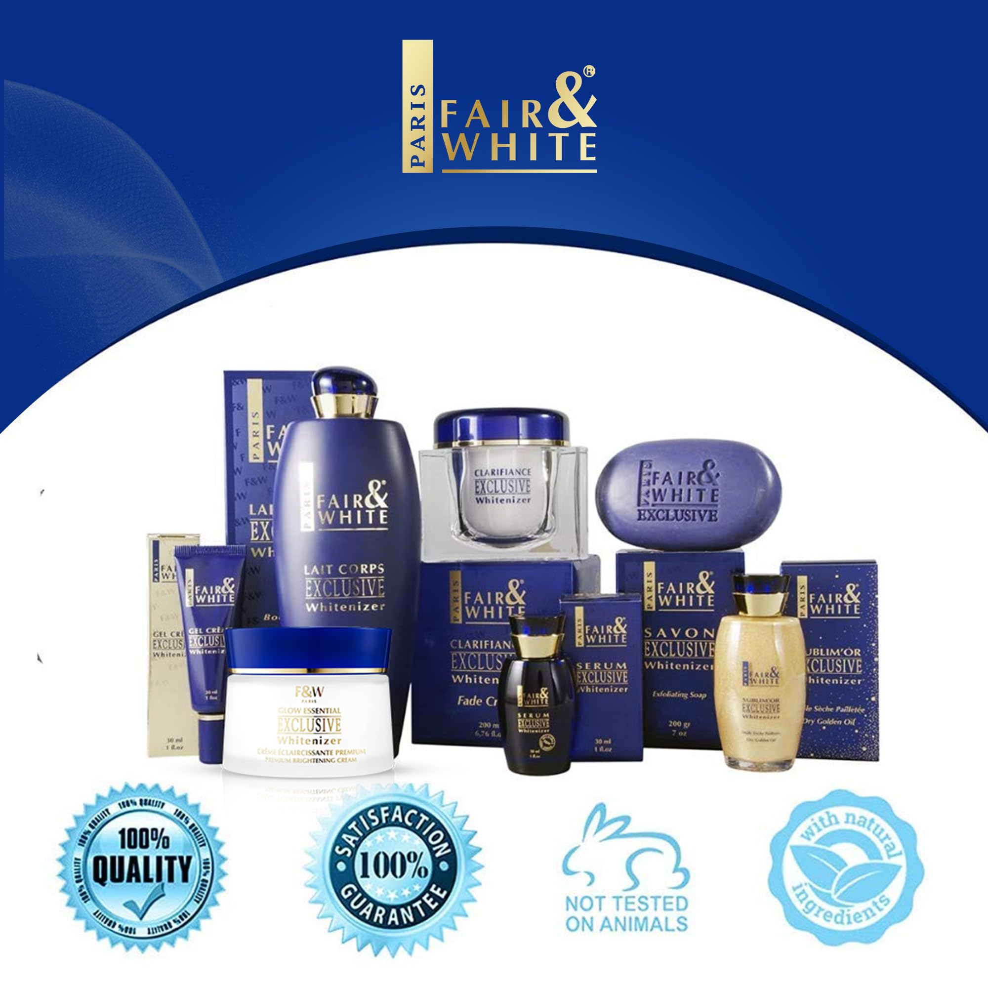 Fair & White Exclusive Fade Face & Body Cream, 200ml / 6.76fl.oz.