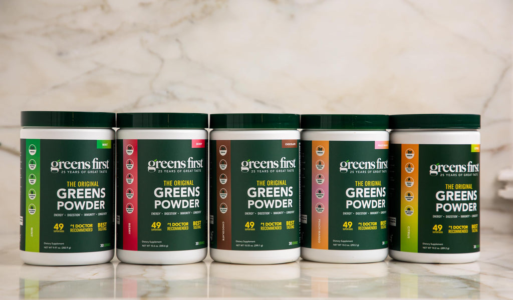 Greens First Original Greens Powder | Mint | 49 Superfoods | 30 Servings