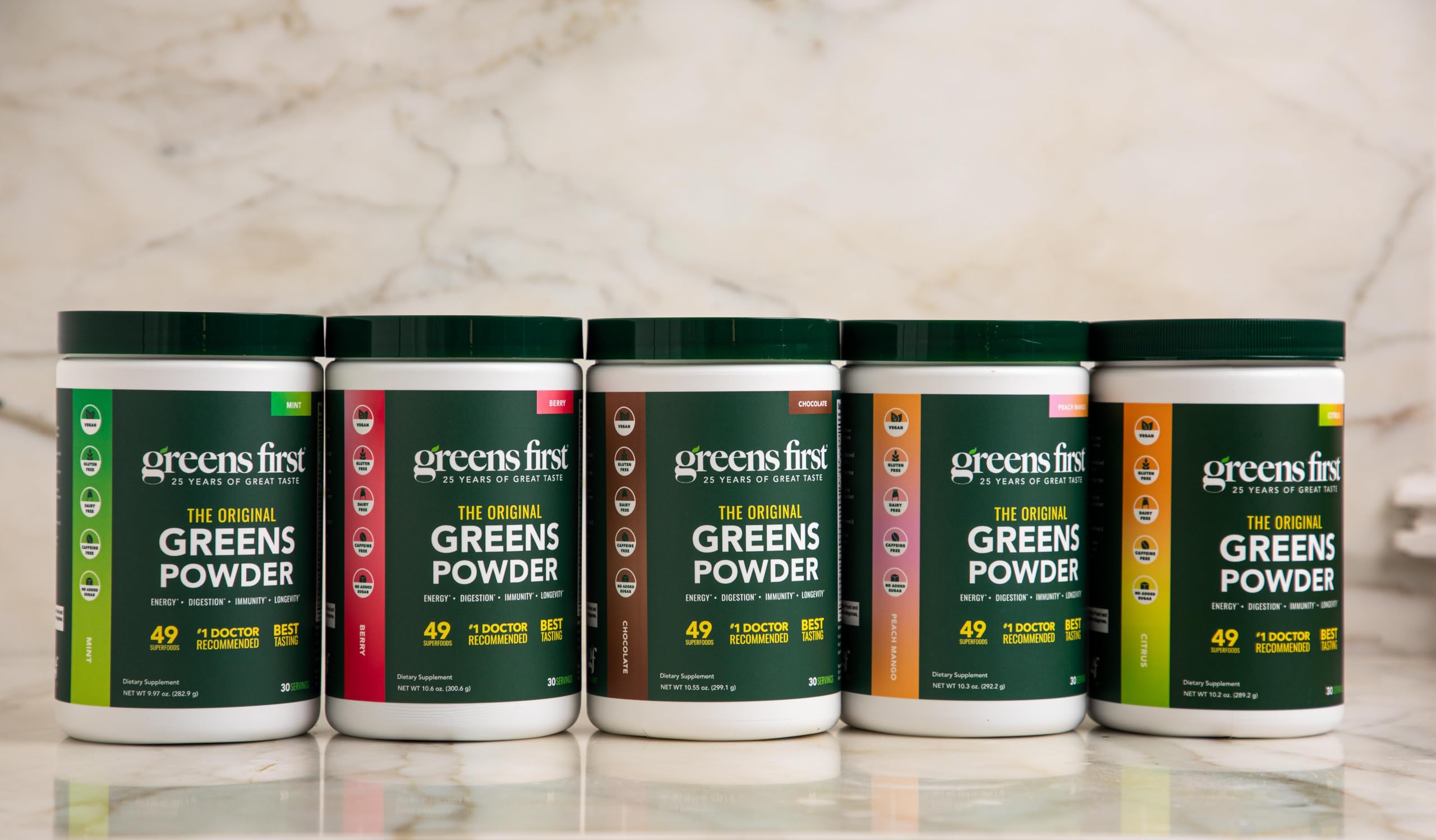 Greens First Original Greens Powder | Mint | 49 Superfoods | 30 Servings