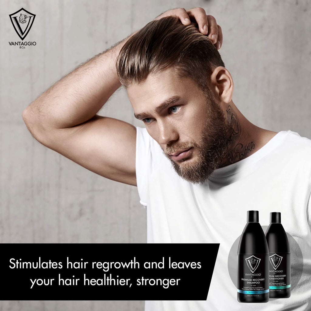 Vantaggio - Premium Shampoo & Conditioner Set – Stops Hair Loss – Boosts Hair Growth and Thickening – Procapil – DHT Blocker fights thinning and Alopecia