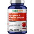 NusaPure Lycopene & Lutein Complex 60mg per Caps, 200 Veggie Capsules (Non-GMO, Vegan)