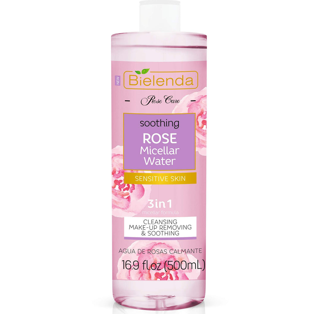 ROSE CARE Eau de Rose 3 in1 D233;maquillant Apaisant pour le Nettoyage de la Peau Sensible Effet Tonifiant Anti226;ge Acide Hya...