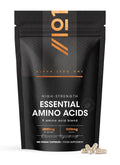 Essential Amino Acids 2800mg with BioPerine® – 180 Vegan Capsules – All 9 EAA Amino Acids with All 3 BCAA's Plus 6 More EAAs to Build and Repair Muscle - by Alpha01