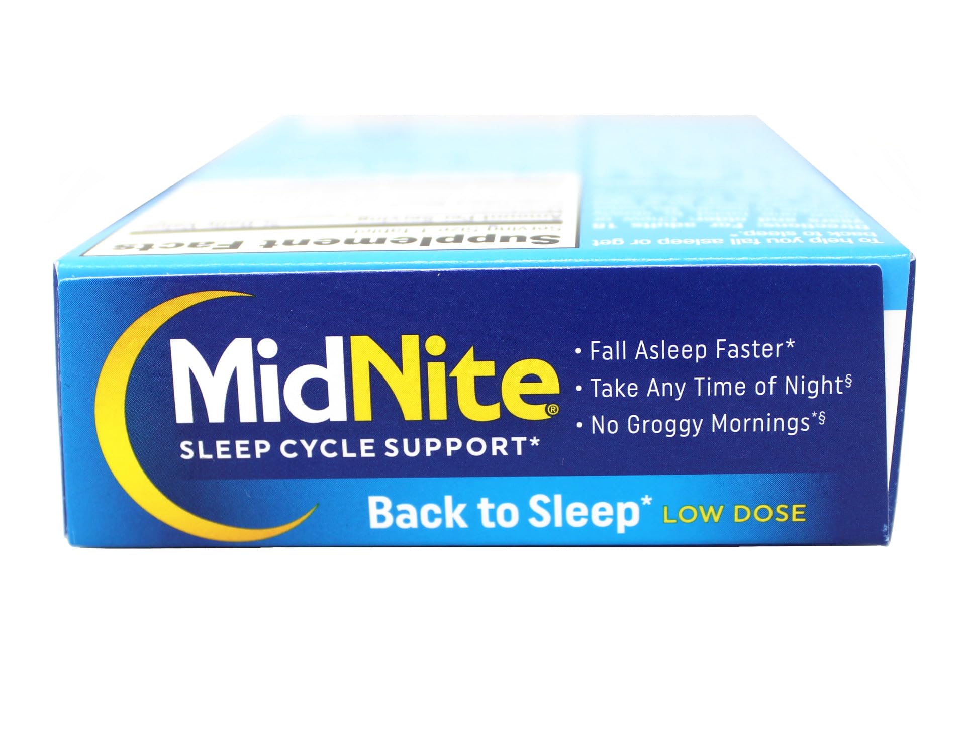 MidNite Sleep Cycle Support Back to Sleep Low Dose Melatonin & Herbal Blend, Cherry Flavor, 30 Quick Melt Tablets (Pack of 4)