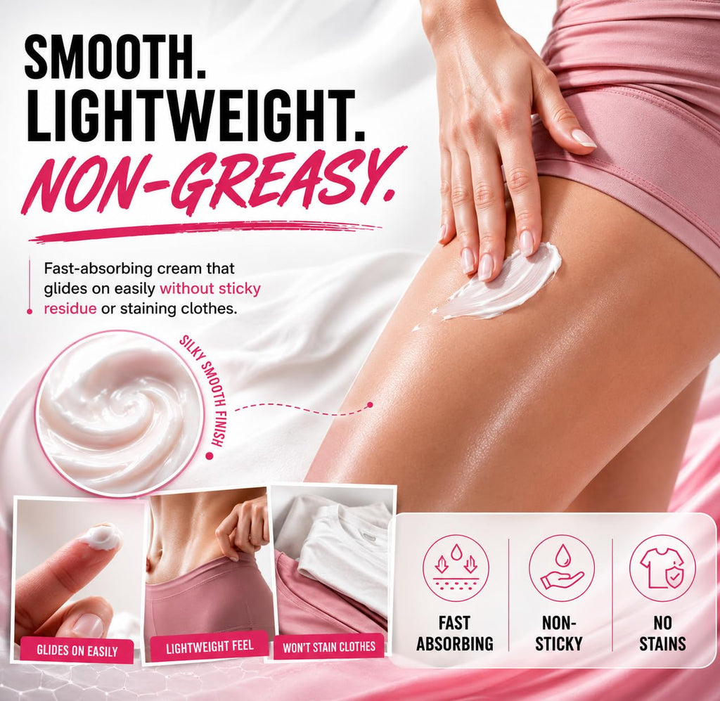 Glamza Chamois Cream Chub Rub’ Anti Chafing Cream for Men & Women - Prevents Chaffing for Cyclists, Runners and More 50ml