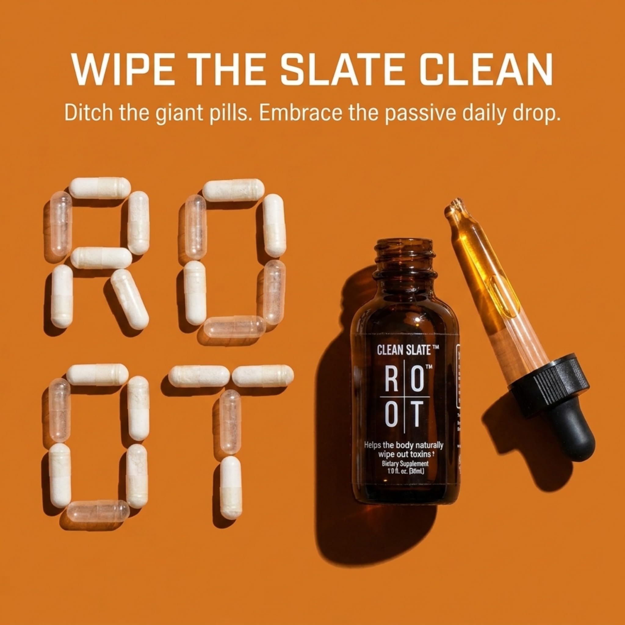 THEROOTBRANDS Root Wellness Clean Slate - by Dr. Rahm | Bioavailable Silicic Acid with Added Vitamin C - (30 ml)