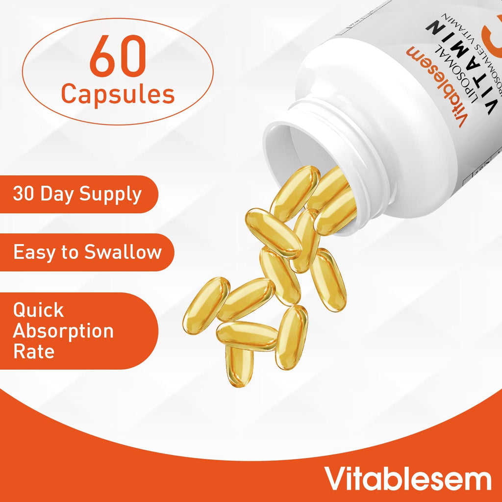 Liposomal Vitamin C Capsules 2000mg, 2 Pack
