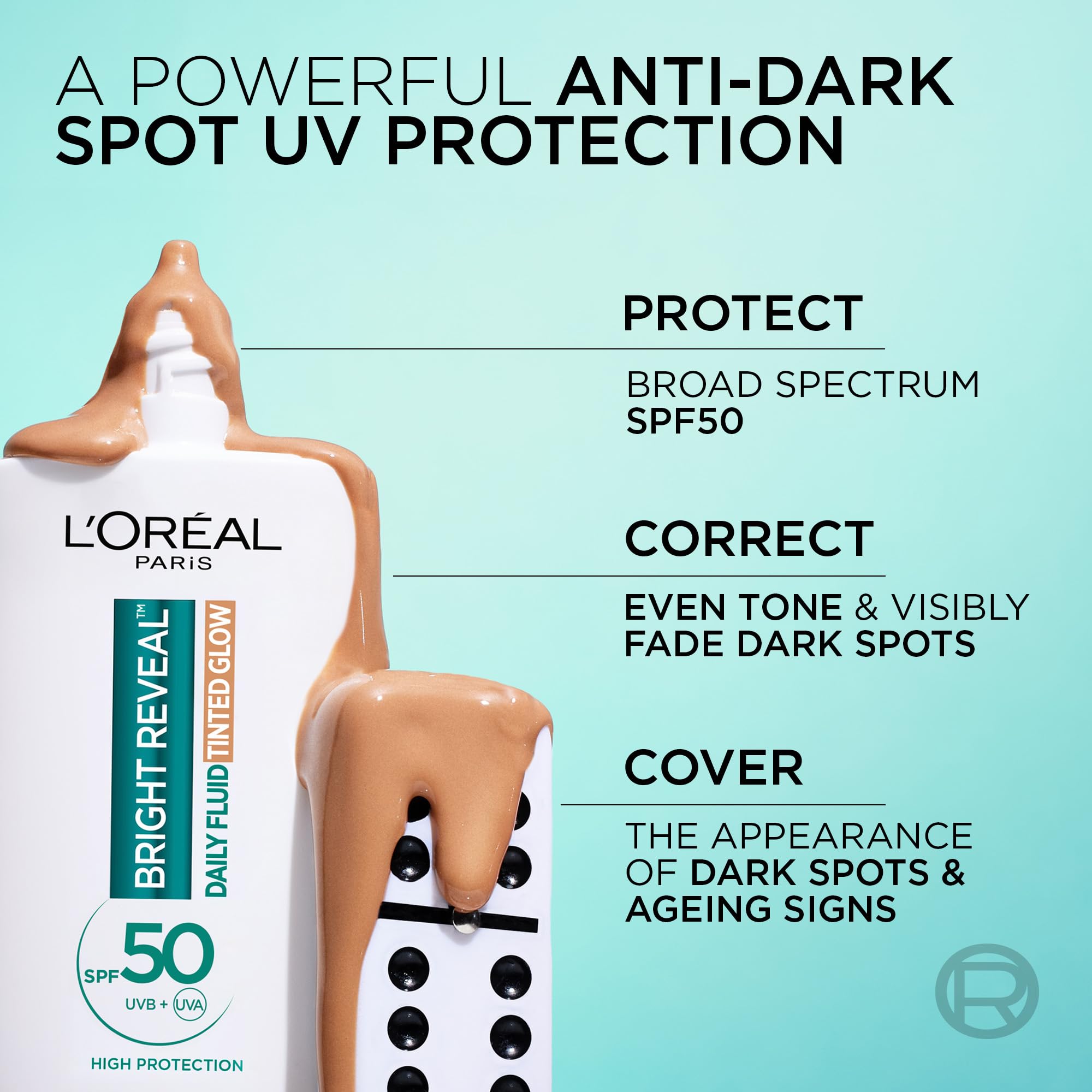 L'Oreal Paris SPF50 Tinited UV Fluid - Bronze - Bright Reveal, 50ml