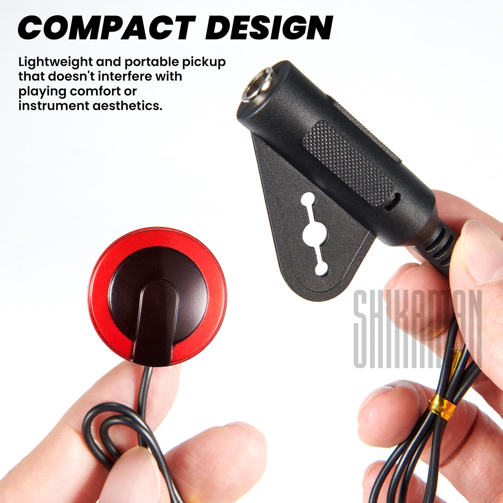 Piezo Contact Microphone Pickups for Guitar, Violin, Viola, Cello, Banjo, Ukulele, Mandolin and More (12)