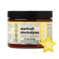 Santa Cruz Paleo Electrolyte Powder, Starfruit Flavor, Sugar Free Hydration Drink Mix with Himalayan Pink Salt, Sea Salt, Magnesium Glycinate, Potassium Chloride, Sweetened with Stevia, 30 Servings