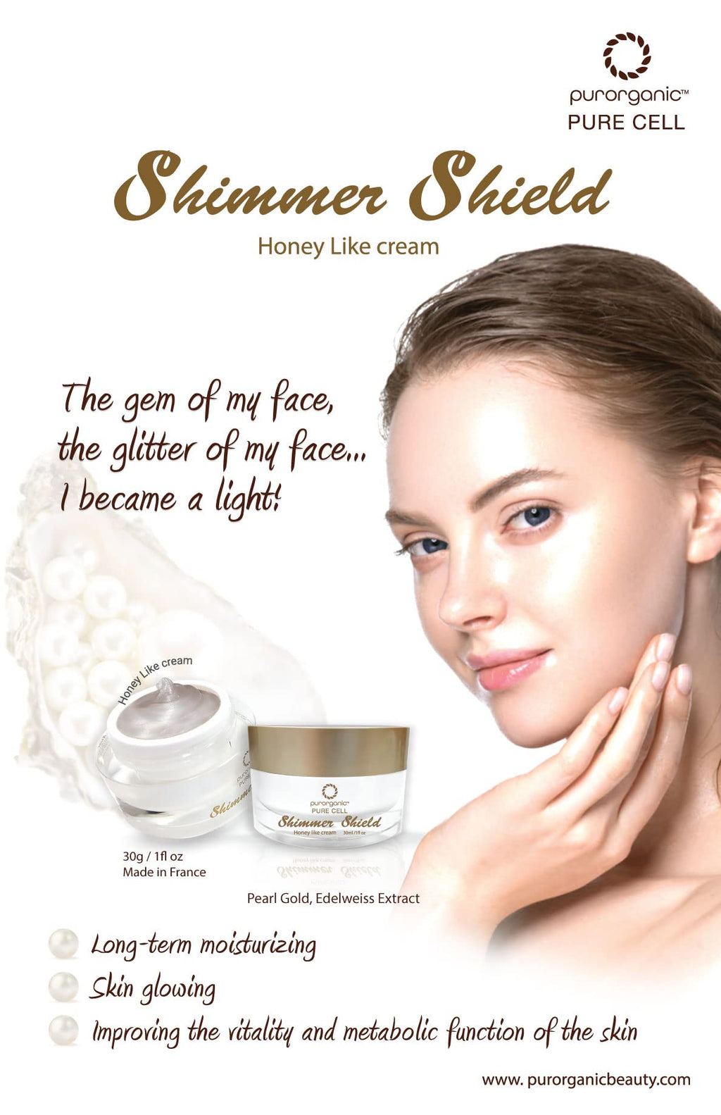 Purorganic Shimmer Shield Cream 30ml (1 fl oz) (1)