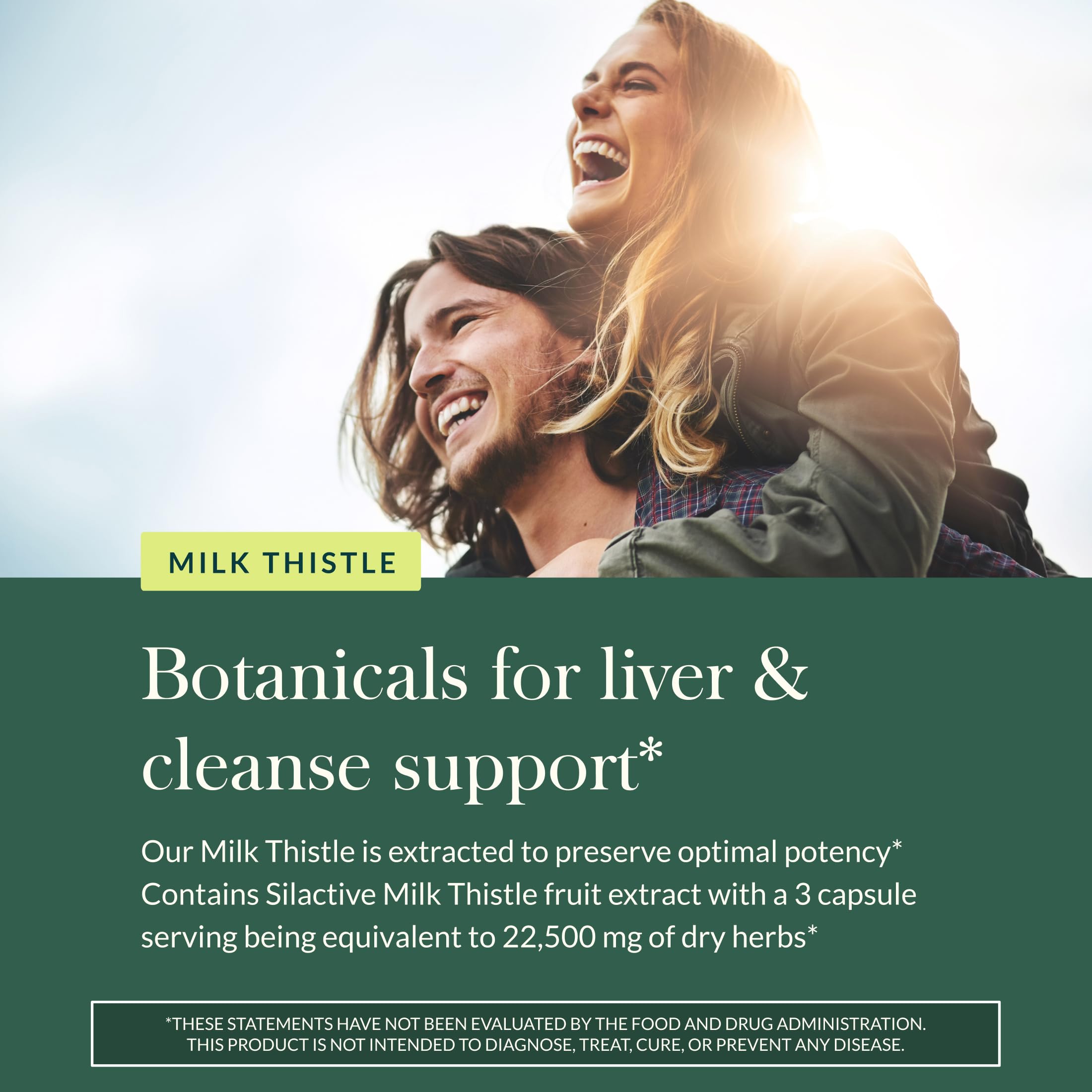 Gaia Herbs Milk Thistle - Liver Supplement & Cleanse Support for Helping to Maintain Healthy Liver Function* - 60 Vegan Capsules (20 Servings)