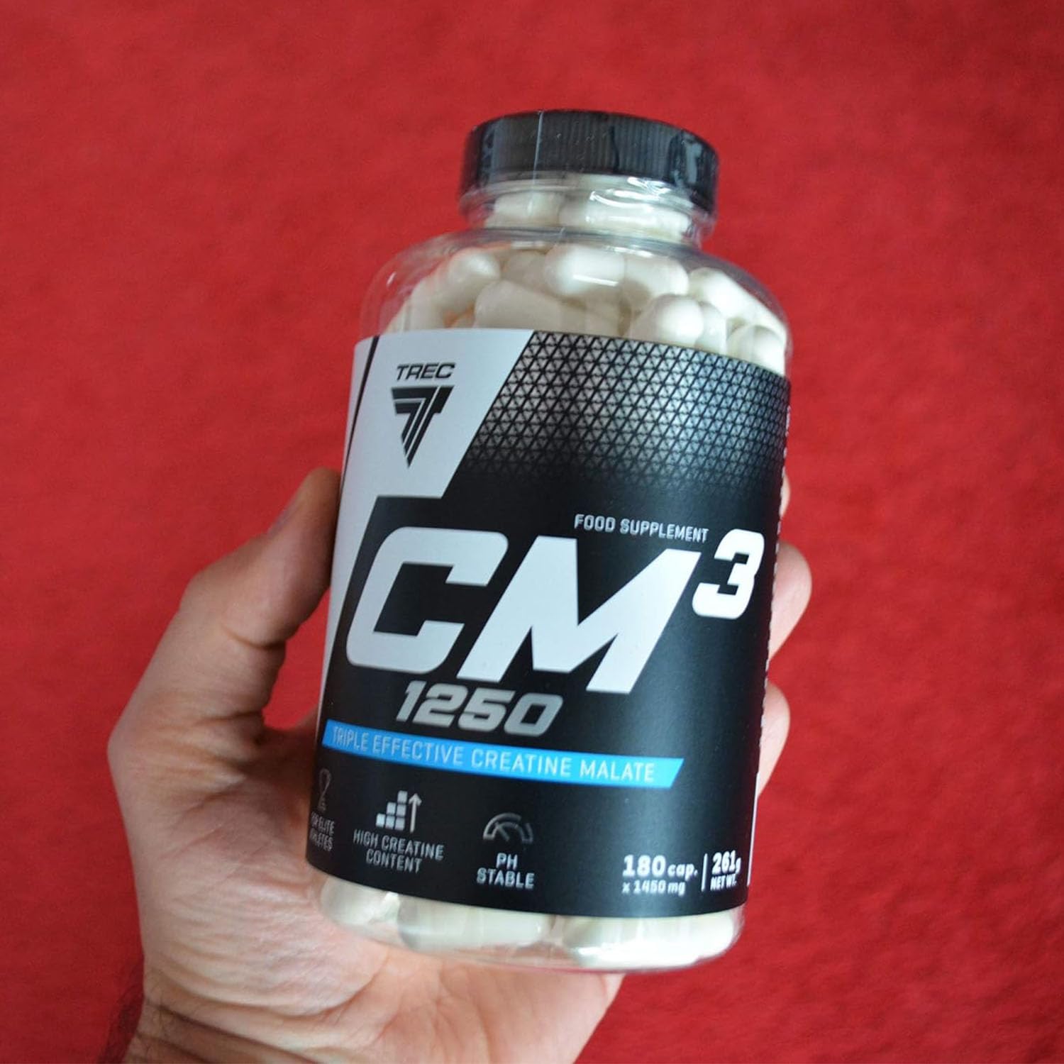 Trec Nutrition Cm3 1250 180 caps -- Creatine Tablets for MASS / WEIGHT GAIN / STRENGTH / SIZE