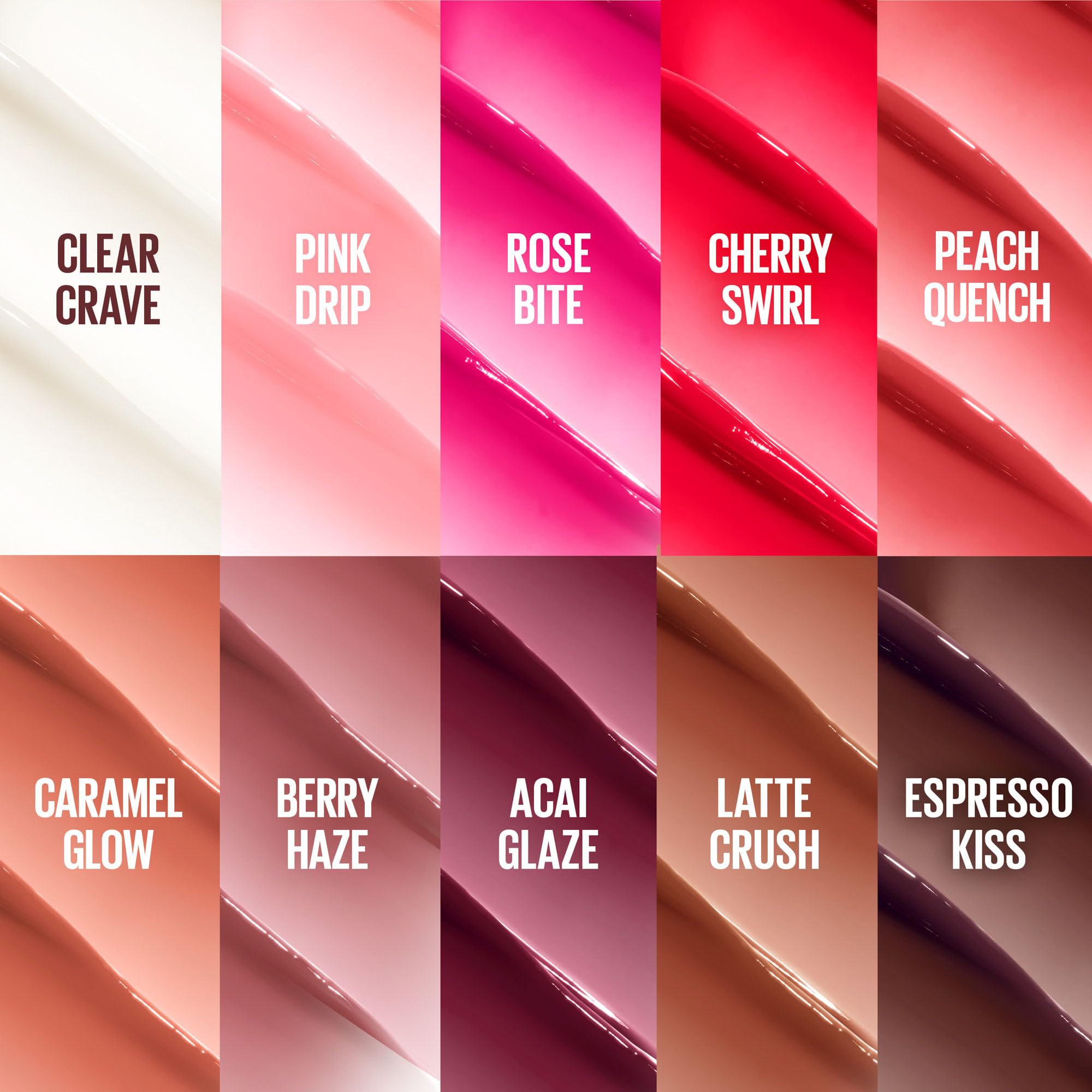 Maybelline Lip Oil Lifter Glaze, Hydrating Lip Balm Shade: Rose Bite