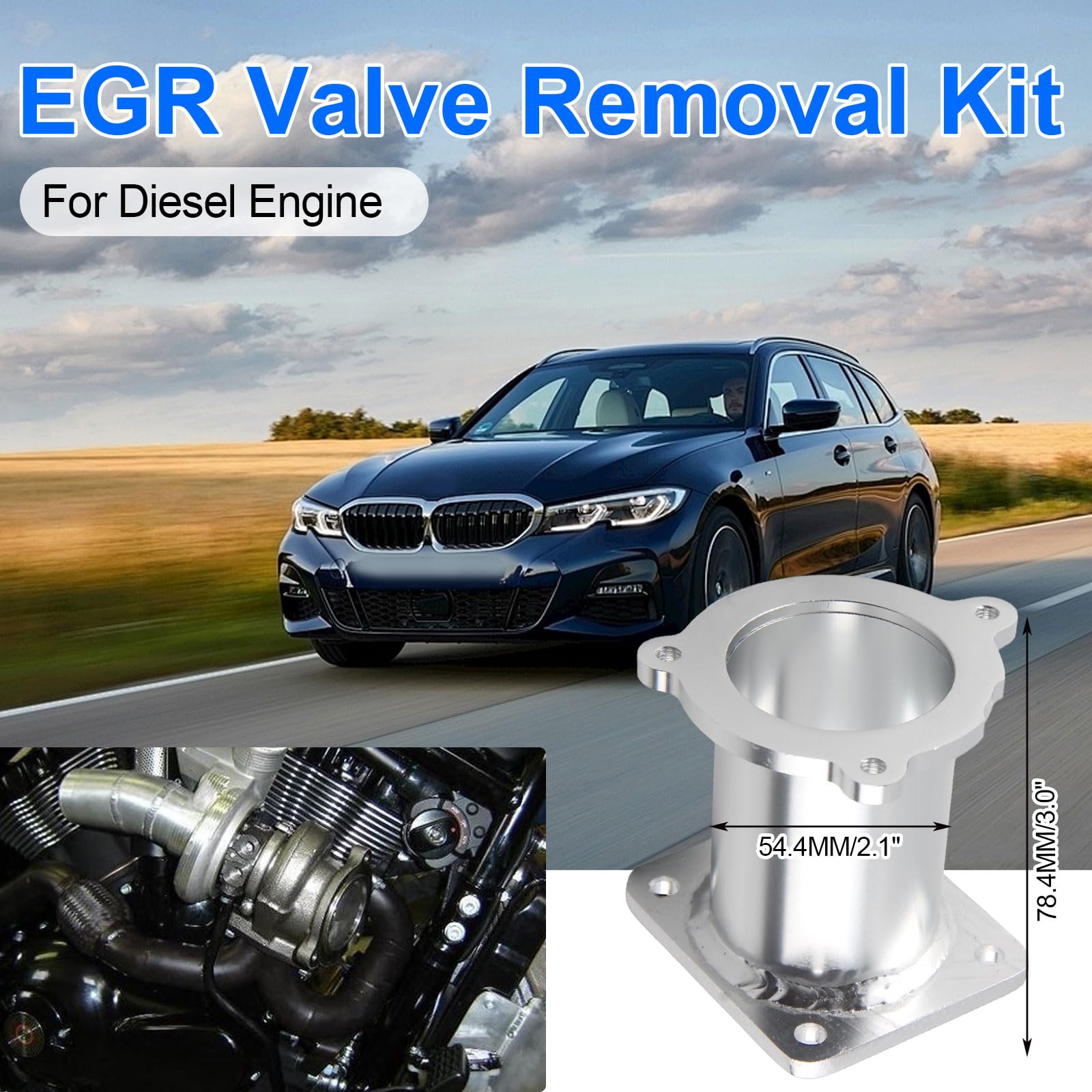 EGR Cooler Delete for M47N2 M57N2 Diesel Engine