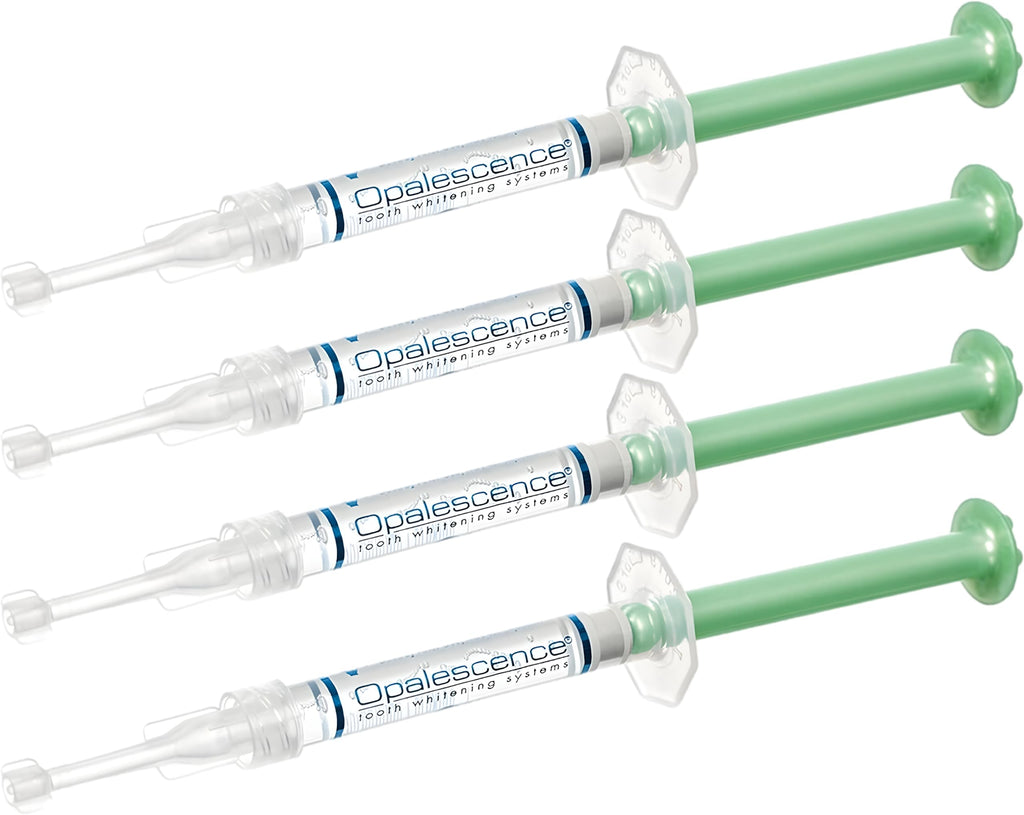 Opalescence 35% CP Mint - Gel Syringes Teeth Whitening - Refill Kit (4 Syringes) Carbamide Peroxide Gel. Made by Ultradent. Tooth Whitening Refill Syringes with Toothbrush. 5197-2tb