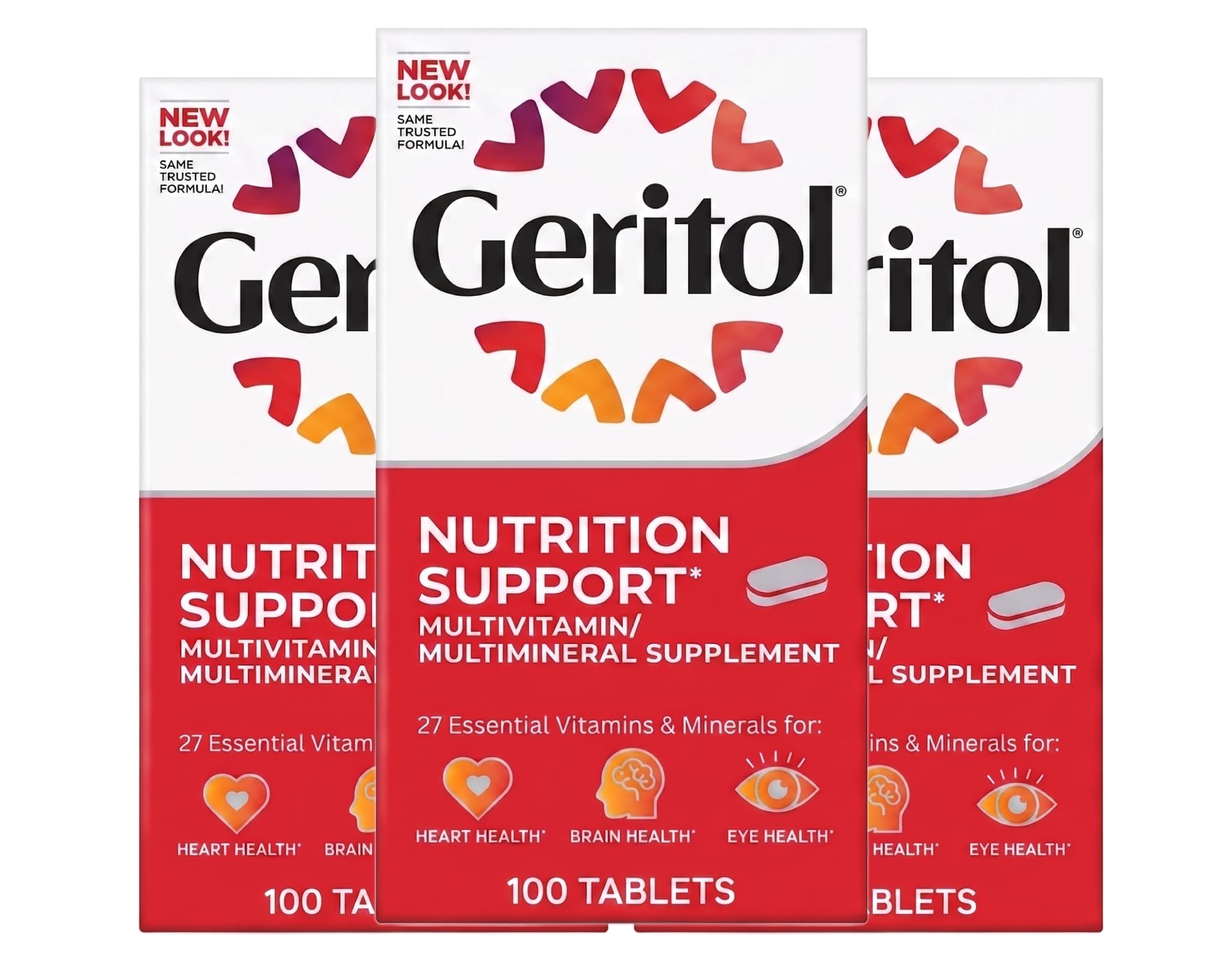 Geritol Complete Tablets, 100 Count (Pack of 3)