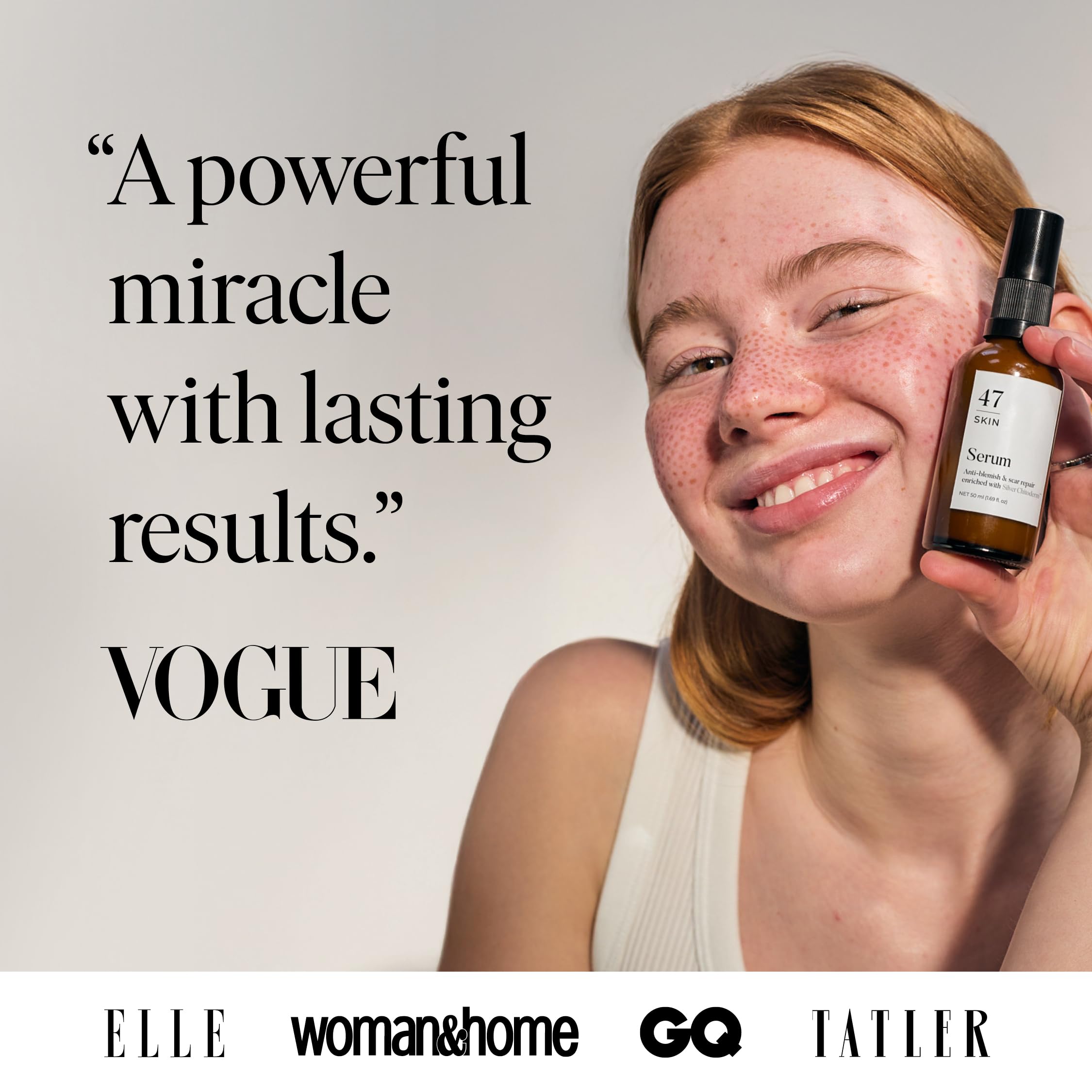 47 Skin | Hydrating Face Serum with Silver Chitoderm for ALL Skin Types