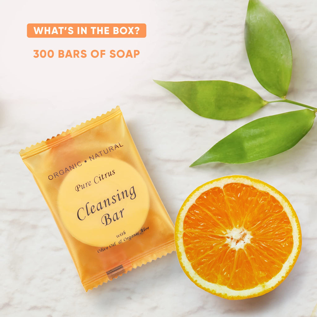 Terra Pure Wild Citrus Cleansing Bar, Travel Size Hotel, 1 oz (Case of 300)