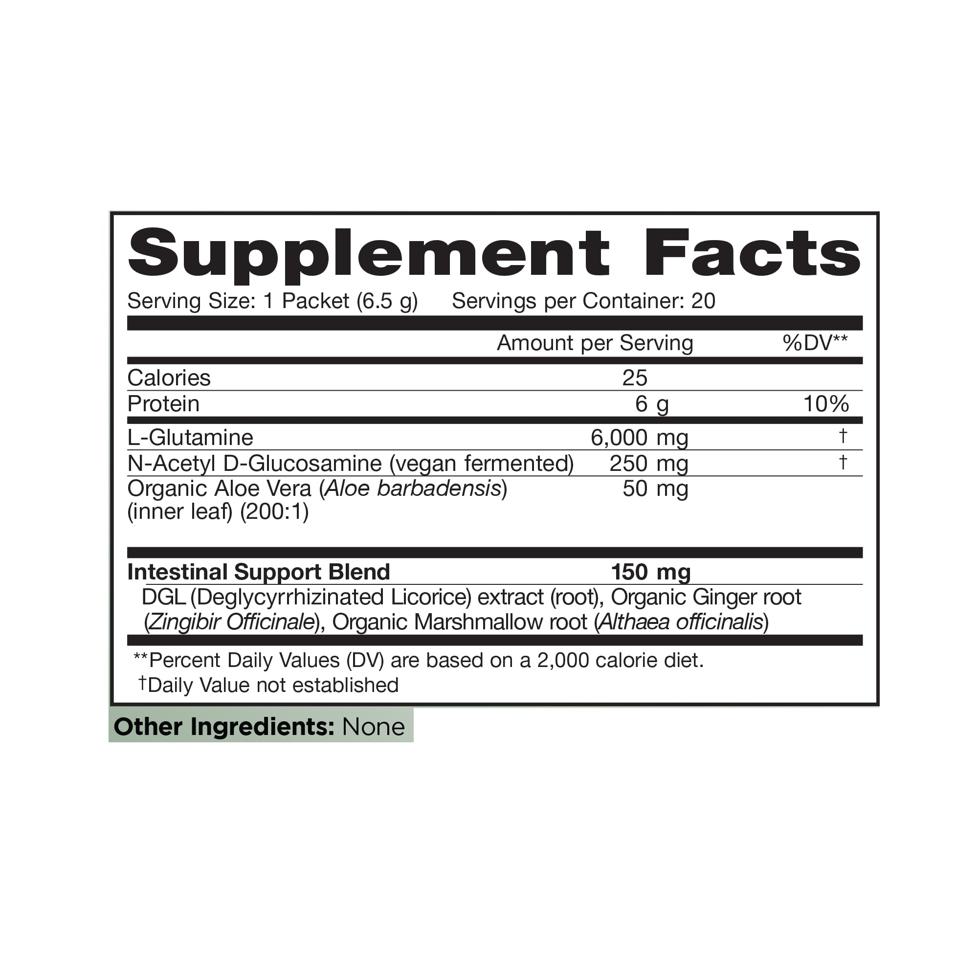 Vital Pro Naturals - Advanced Gut Renew Powder Supplement for Leaky Gut Repair with L-Glutamine, Marshmallow, Ginger, DGL Licorice, Organic Aloe Vera, L Glutamine 6000mg 6.88 oz