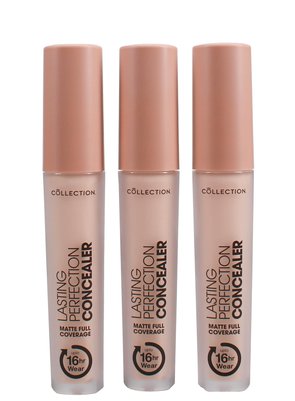 Collection Cosmetics Lasting Perfection Concealer, 16-Hour Wear, Long Lasting Concealer, Fair, Trio Value Bundle, Pack of 3