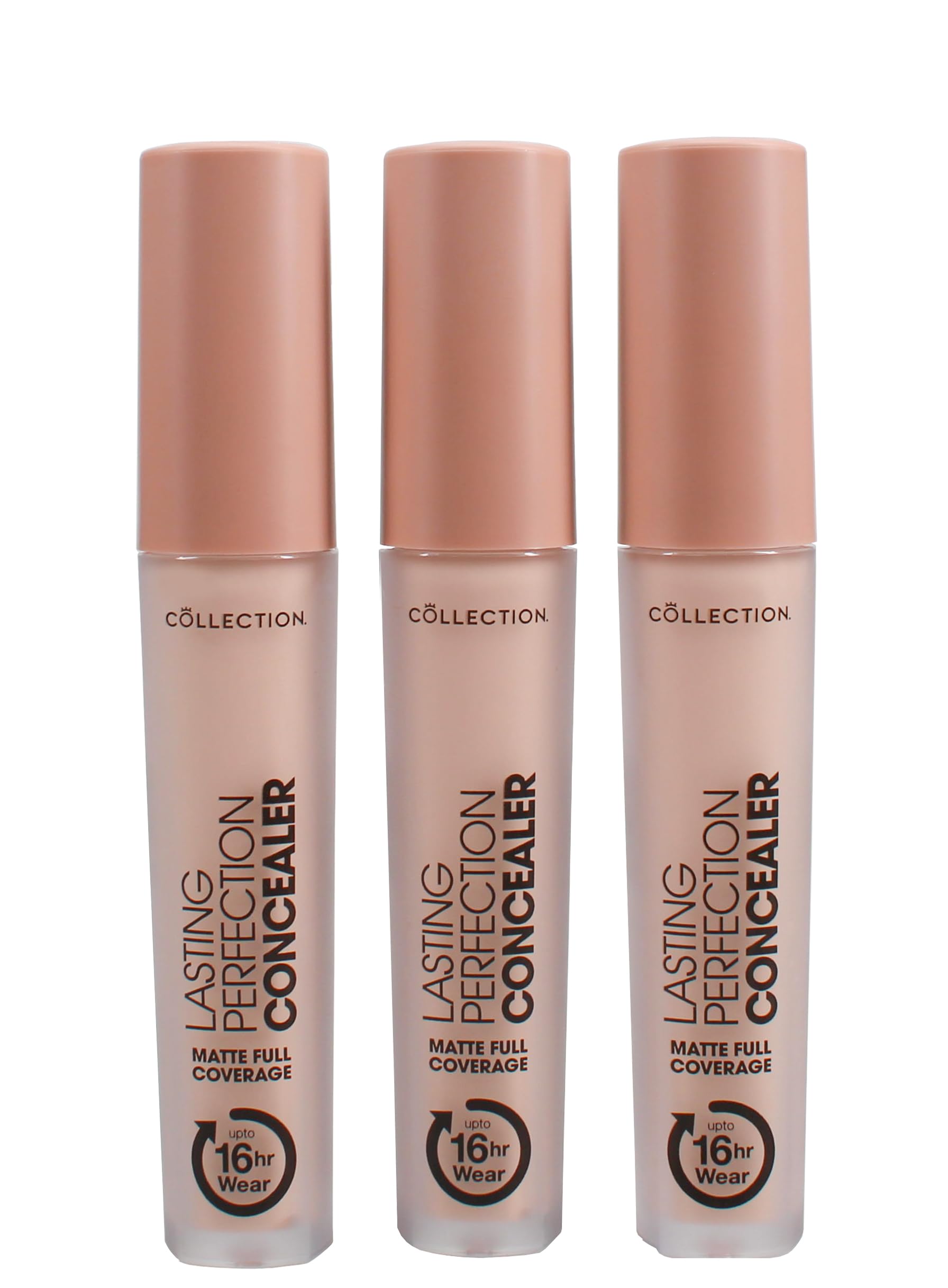 Collection Cosmetics Lasting Perfection Concealer, 16-Hour Wear, Long Lasting Concealer, Fair, Trio Value Bundle, Pack of 3