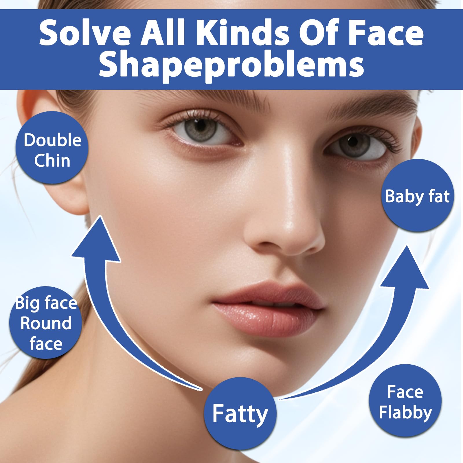3 Pieces Chinology Double Chin Lifting Mask, Chin Lift Mask, Moisturizes and Tightens the Skin, the Texture Is Light and Fits the Skin, and Changes the Jawline