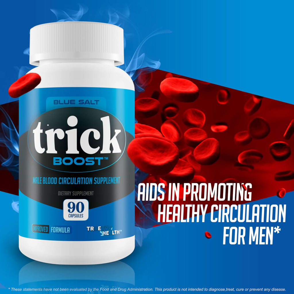 Blue Salt Trick Boost - Our Best Blood Flow Supplement - Poor Circulation Support - Better Blood Flow Care - Blood Circulation Titan Boost Dietary Supplement - Advanced Blood Flow 7 Simple Salt Trick