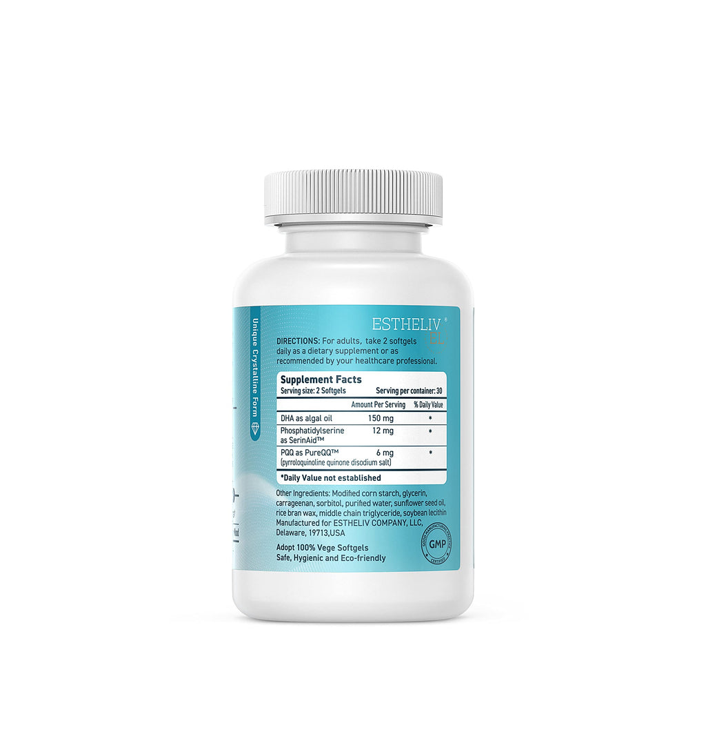 ESTHELIV® Yes! Brain - 60 Vegetable Softgels