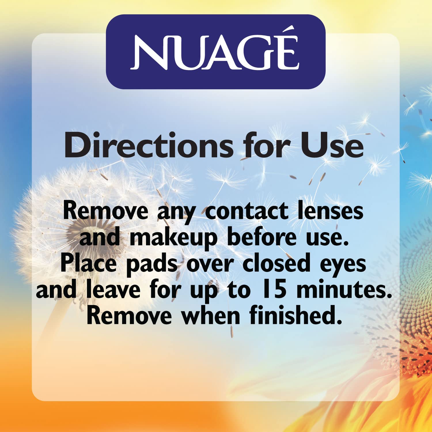 Nuage Cooling Eye Pads - Cools & Soothes Irritated Eyes | Infused with Cucumber & Vitamin E - Refresh & Revive | Suitable for Daily Use - Relax & Pamper (10 Pack)