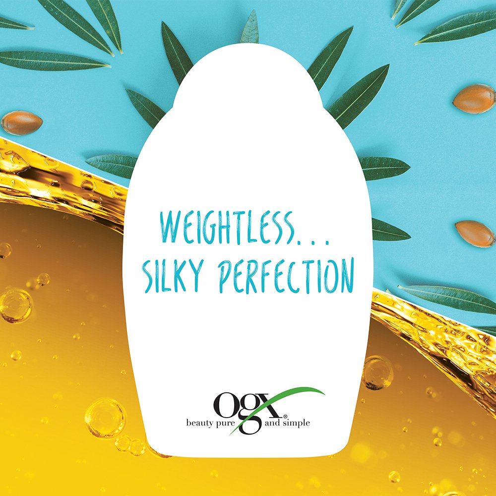 OGX Hydrate & Repair + Argan Oil of Morocco Creamy Hair Butter, Deep Moisturizing Leave-In or Rinse Treatment for Dry Hair, Paraben-Free, Sulfated-Surfactant Free, 6.6 oz