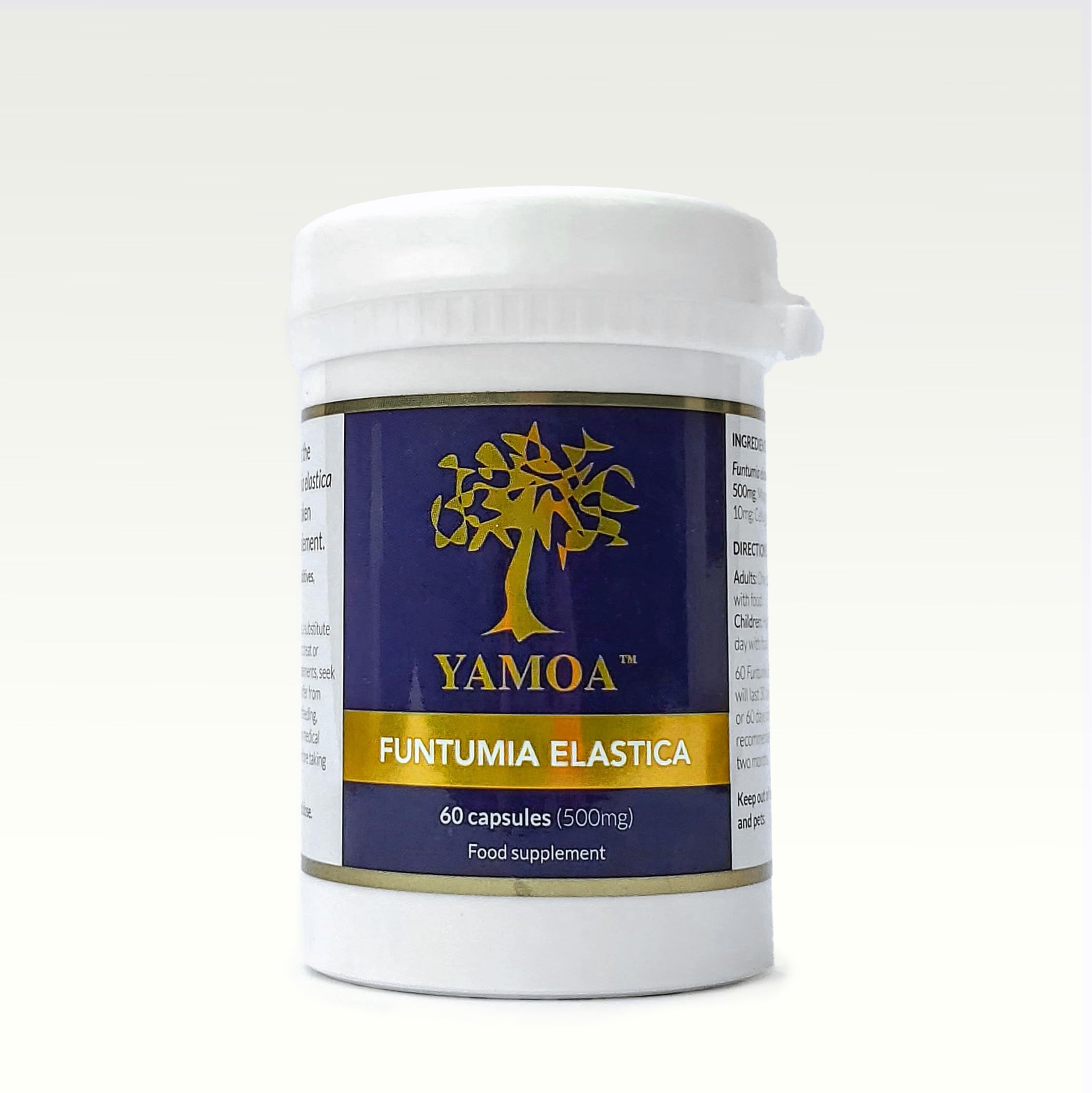 Yamoa Funtumia Elastica Capsules. Vegan. (60 Capsules)