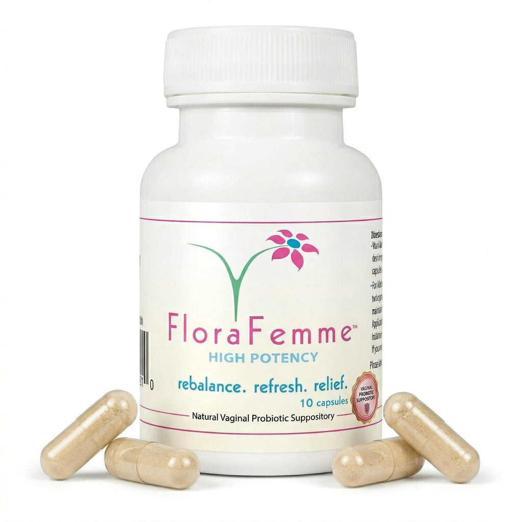FLORAFEMME - pH Vaginal Probiotics Suppository - Supports pH Balance of Yeast & Bacteria for Feminine Freshness. Supports Restoration of Healthy Vaginal Flora & Eliminates Vaginal Odor