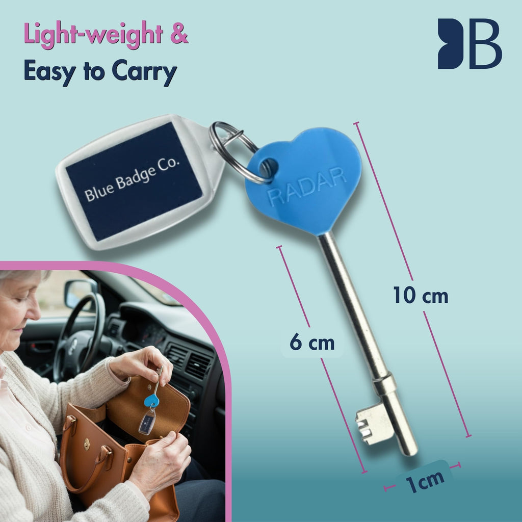 Blue Badge Co Genuine NKS Radar Key for Disabled Toilets