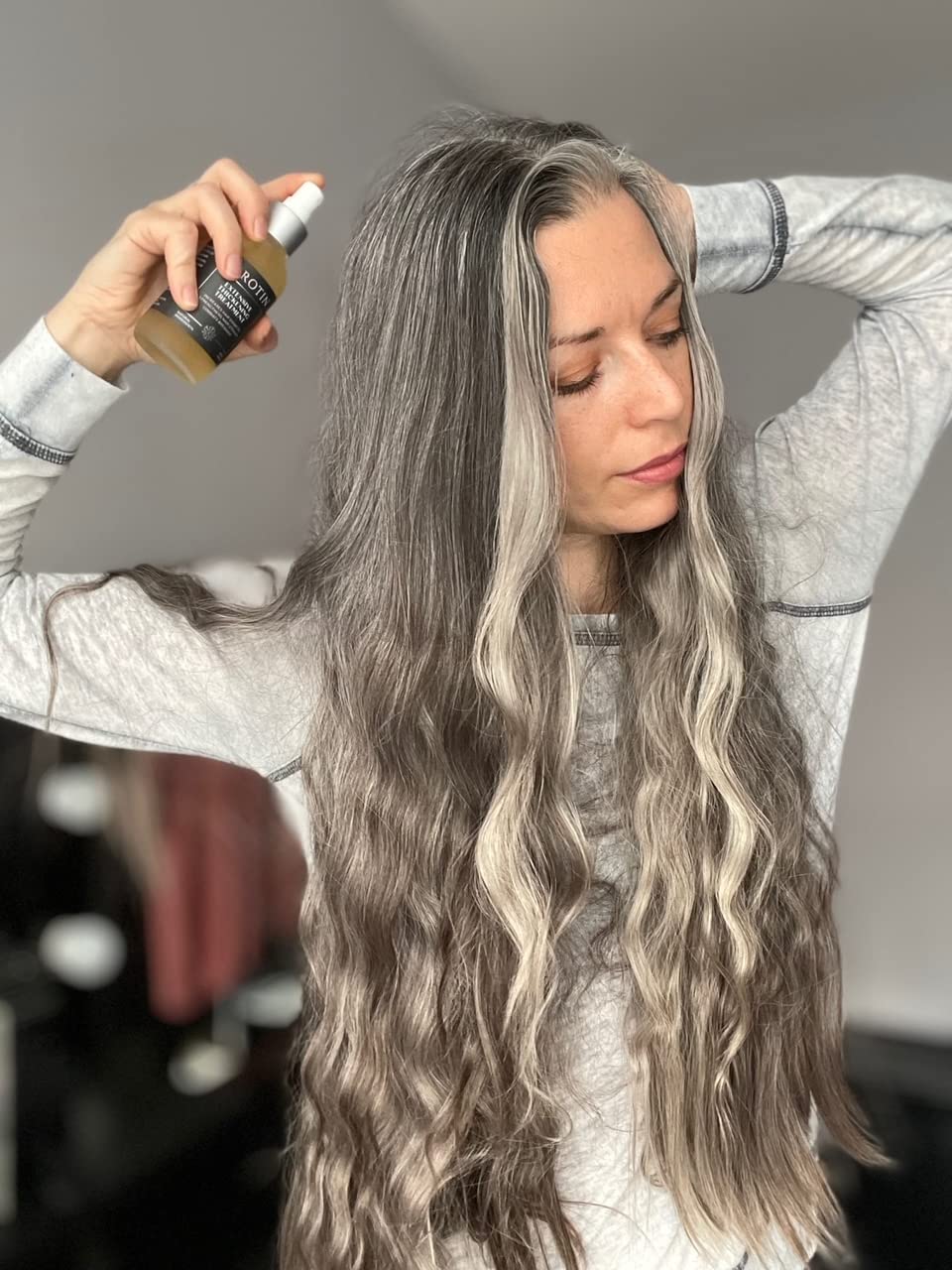 Kerotin Extensive Thickening Treatment Spray for Fine and Thin Hair - Spray I Hair Diameter Booster and Heat Protectant. All-natural, Cruelty and Alcohol-Free, Made in the USA. (1)